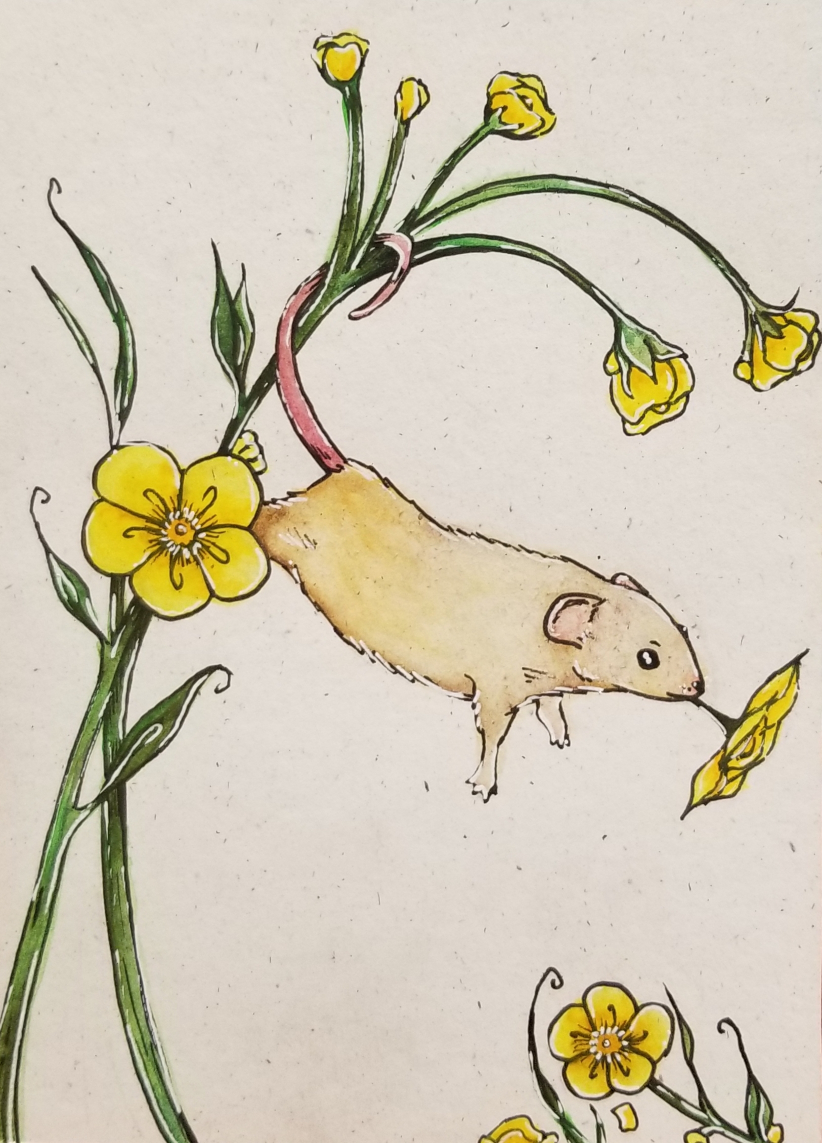 mouse-w-flowers