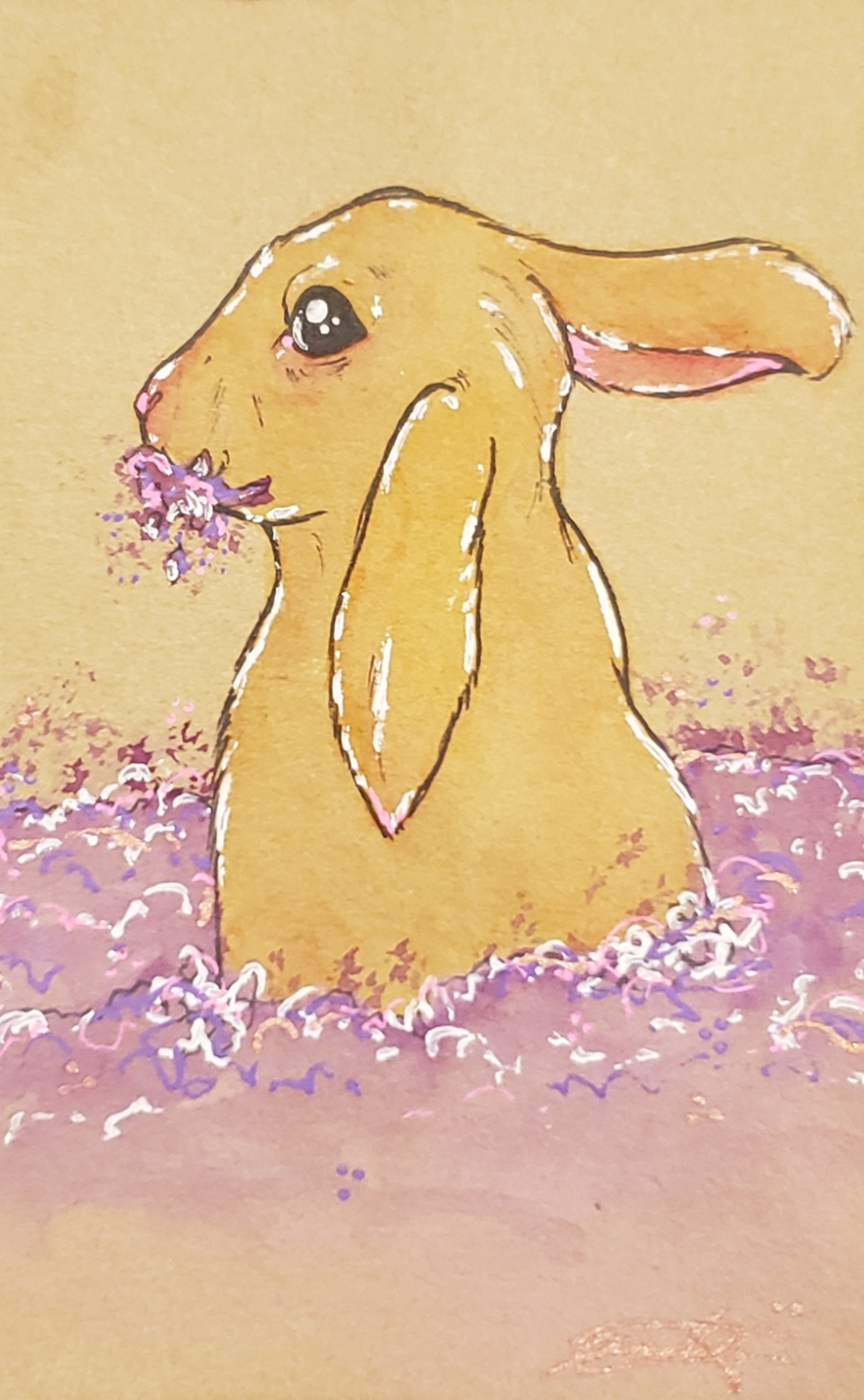 bunny-w-flowers