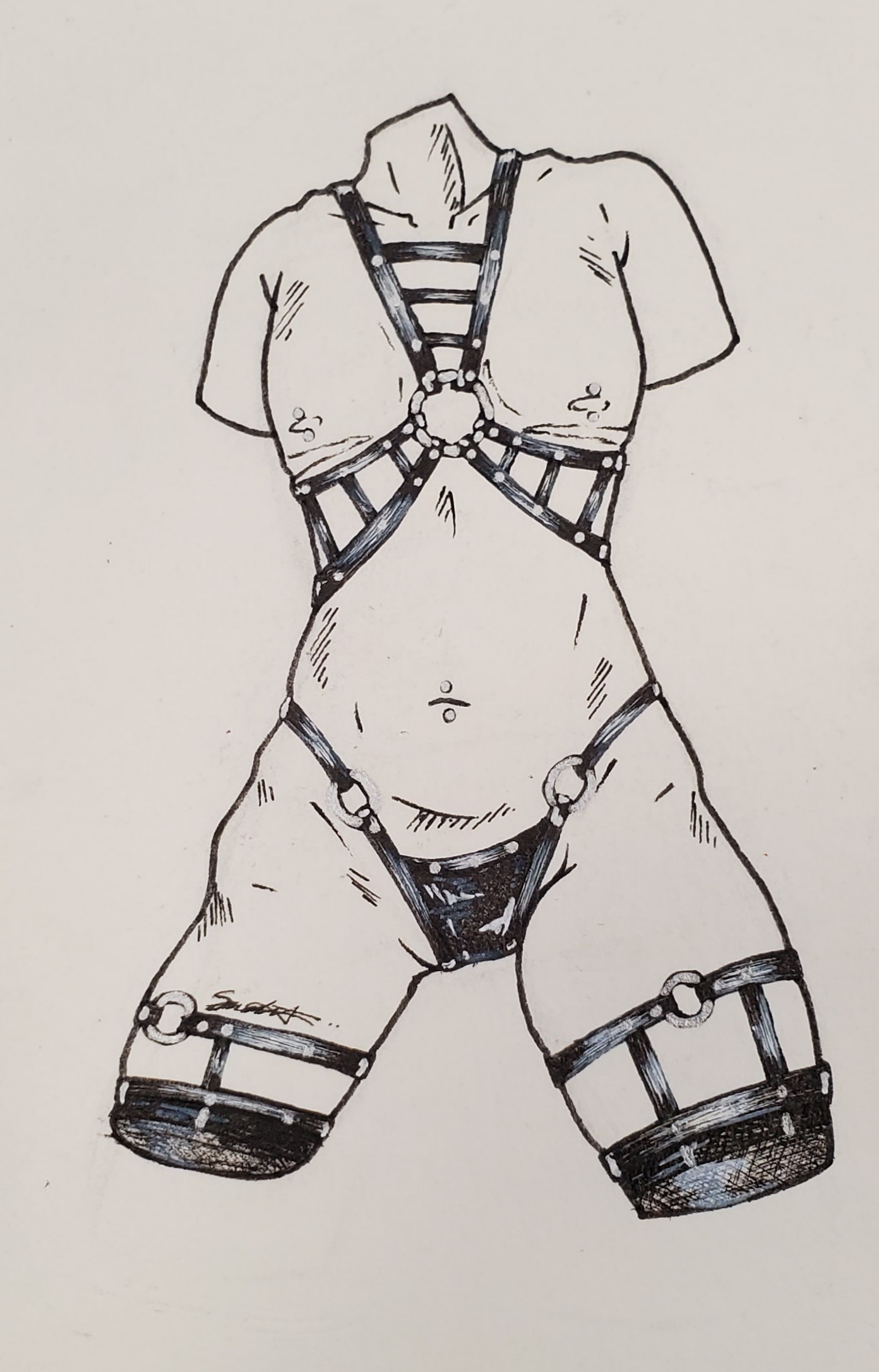 black-harness-set